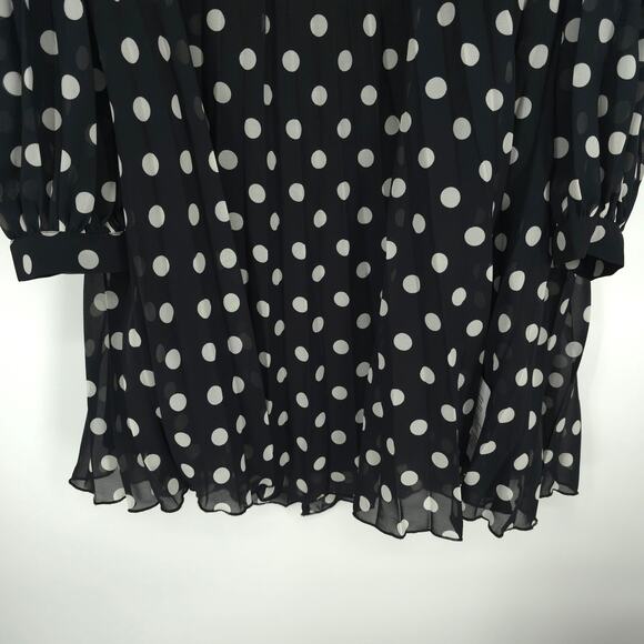 ASOS Curve Design Long Sleeve Polka Dot Dress Size 18 NWT - Picture 6 of 15